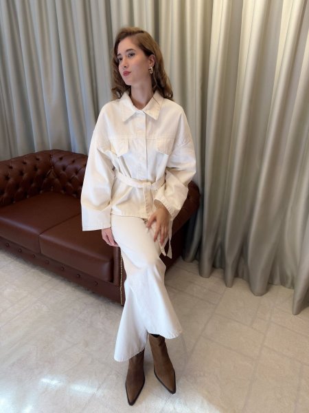 طقم قميص وبنطال جينز Premium