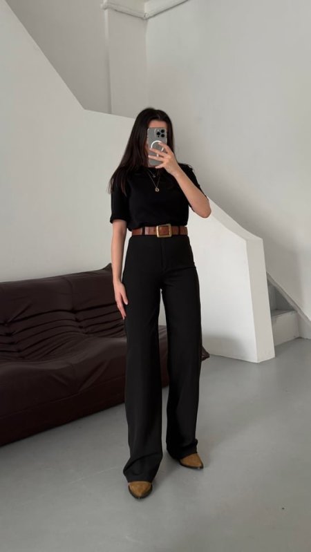 جينز أسود Palazzo